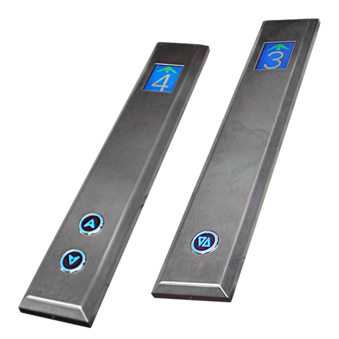 Surface mounted long landing push station with TFT indicator Elevator